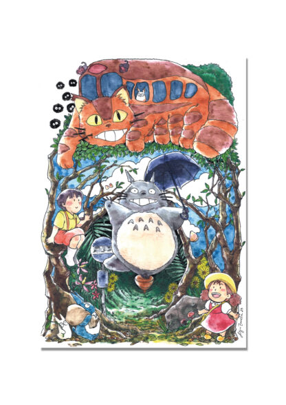 print 08 416x588 - Poster A3 Meu vizinho Totoro (fanart)