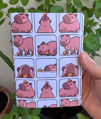 Caderno artesanal Capy (com e sem pauta)