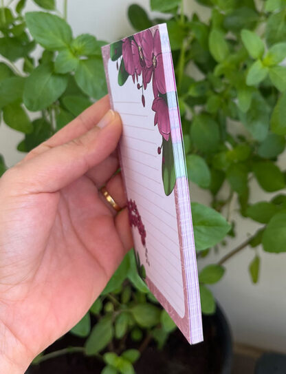 Bloquinho de notas com imã Orquídea - Image 3