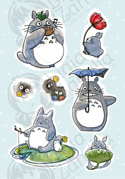 Cartela de adesivos Totoro Holográfica - Image 2